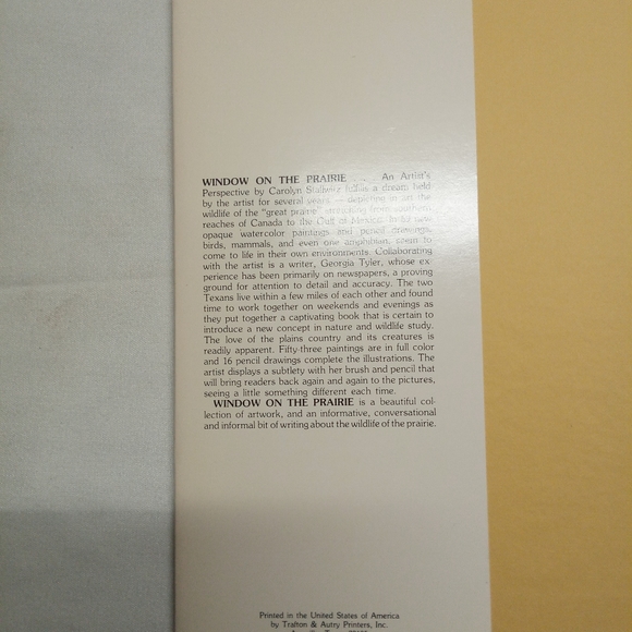 Window on the Prairie: An Artist's Perspective [Signed by Artist and Author] - Picture 9 of 12